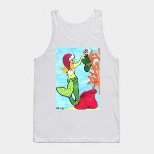 2013 Holiday ATC 4 - Mermaid with Stocking Tank Top